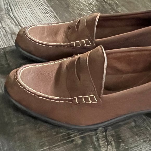 Eastland Since 1955 Women Roxanne Slip-On Brown Penny Loafers Women Size 9M - Picture 3 of 6